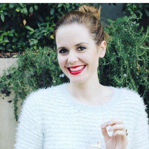 Fuzzy Teal & White Sweater